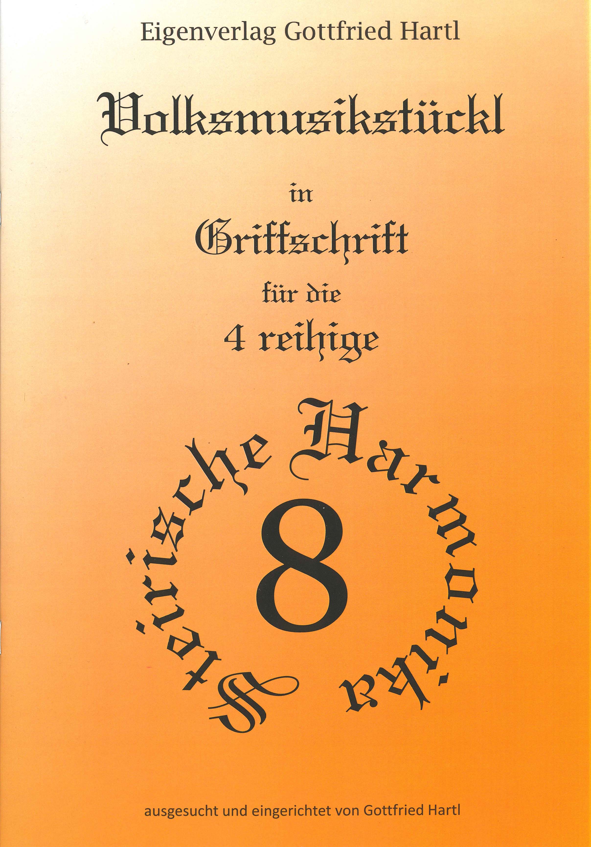 Harmonikaheft 8 Hartl Gottfried 1